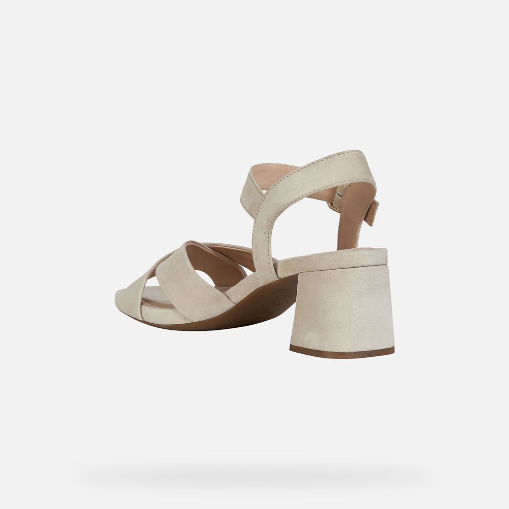 Geox Sandals Beige Genziana - Geox Womens Shoes - HLBKON958